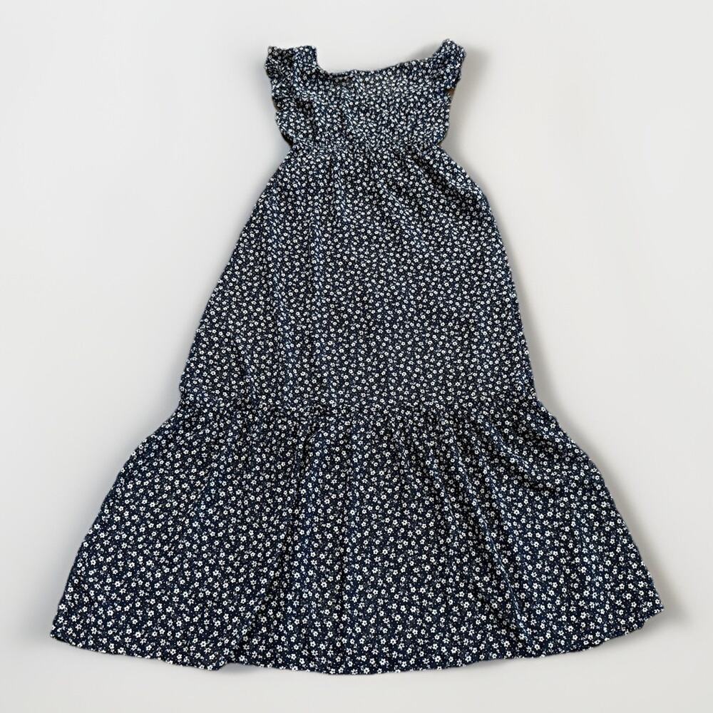 Love Ady Womens Navy Floral Pattern Sleeveless Fit Flare Dress Size S USA NWT